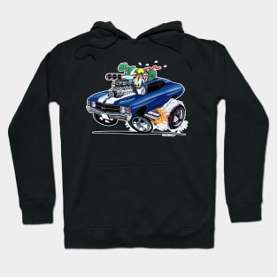 MONSTER MUSCLE 1971 Chevelle Blue Hoodie